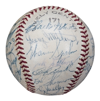 1954 Milwaukee Braves Team Signed Baseball With 25 Signatures Including Aaron, Spahn & Mathews (Beckett)